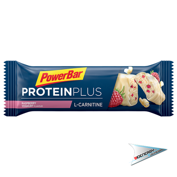 PowerBar-PROTEIN PLUS L-CARNITINE (Gusto: Raspbery yoghurt - Conf. 30 barrette da 30 gr)     
